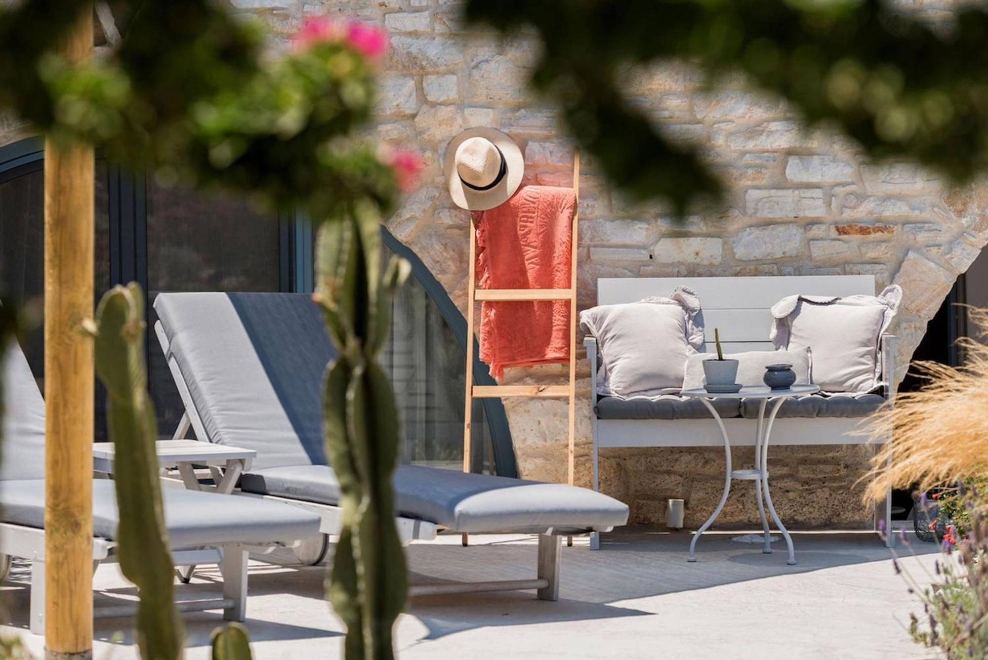 Island Magic - Seaview Villa With Jacuzzi Pool Ambelas Exterior photo